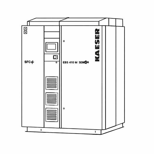 EBS 410 M Gebläse im gezeichneten Stil
