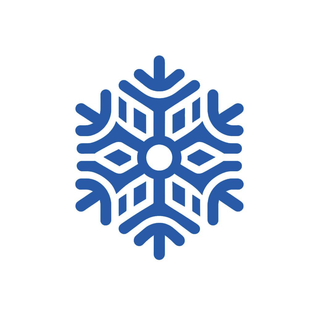 Schneeflocke als Icon für die Kälte- und Klimatechnik